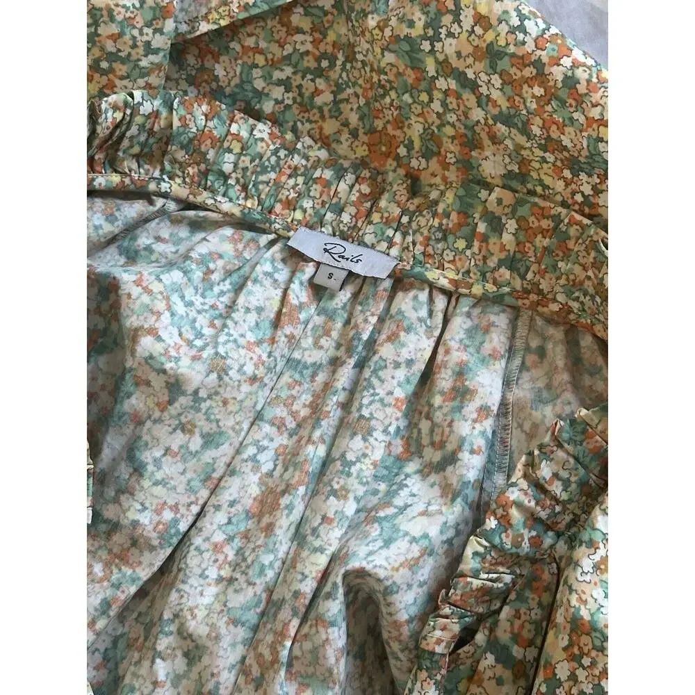 RAILS Amal Floral Blouse Small Long Sleeve Multi Top - Picture 8 of 13